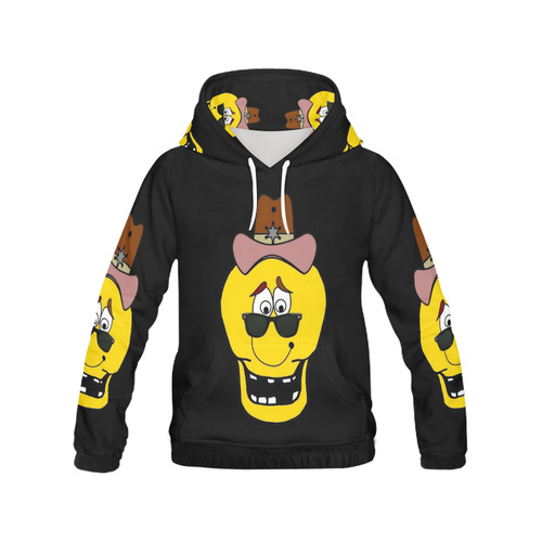 A Western Skully by Popart Lover All Over Print Hoodie for Men (USA Size) (Model H13)