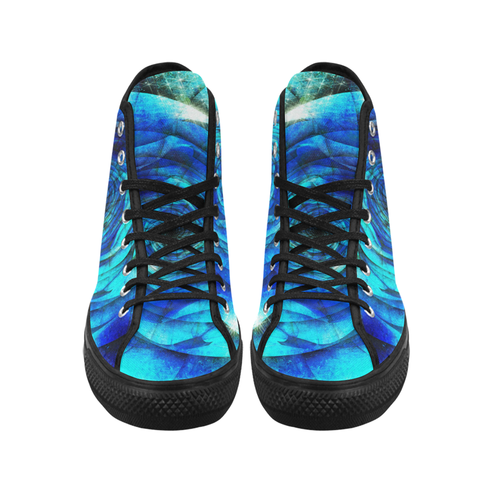 Galaxy Wormhole Spiral 3D - Jera Nour Vancouver H Men's Canvas Shoes/Large (1013-1)