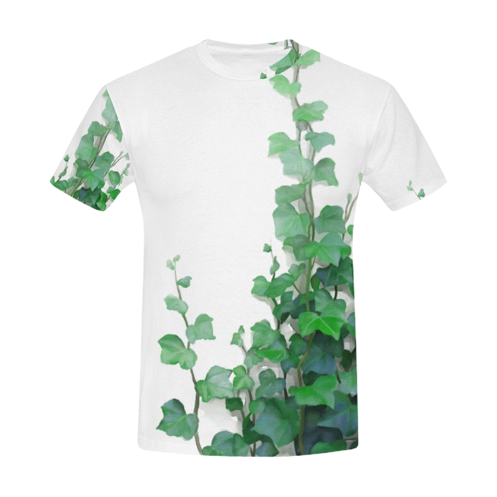 Vines, climbing plant watercolor All Over Print T-Shirt for Men (USA Size) (Model T40)