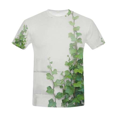 Watercolor Vines, climbing plant watercolor All Over Print T-Shirt for Men (USA Size) (Model T40)