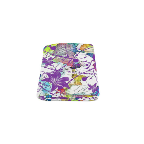 Lilac Lillis Abtract Splash Blanket 40"x50"
