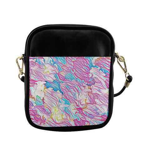 Flower Colors Abtract Sling Bag (Model 1627)