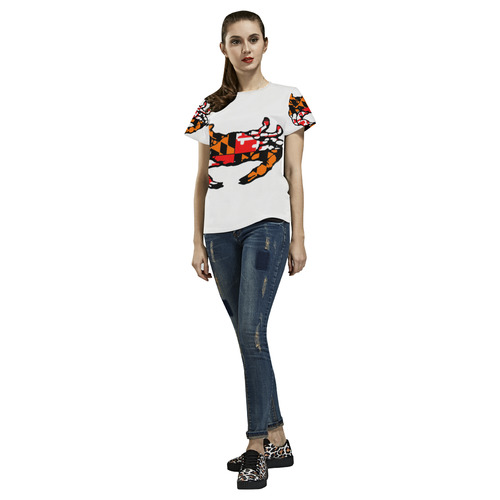 CRABSHE All Over Print T-Shirt for Women (USA Size) (Model T40)