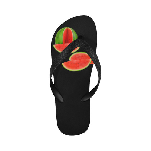 Watercolor Watermelon, red, green and sweet Flip Flops for Men/Women (Model 040)