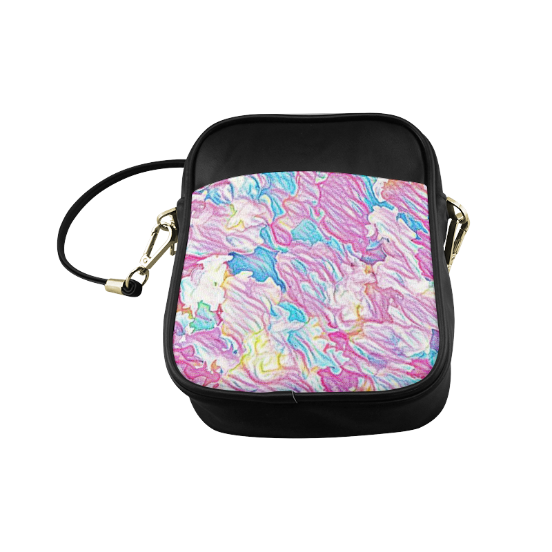 Flower Colors Abtract Sling Bag (Model 1627)