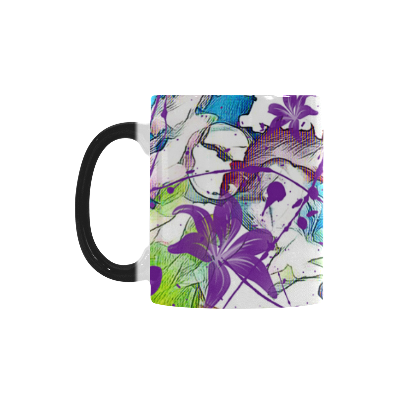 Lilac Lillis Abtract Splash Custom Morphing Mug
