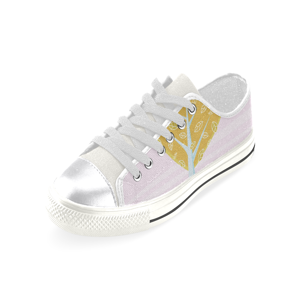 Designers artistic shoes / with illustration / Original drawing Women's Classic Canvas Shoes (Model 018)