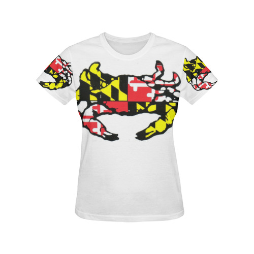 SHE CRAB 1 All Over Print T-Shirt for Women (USA Size) (Model T40)