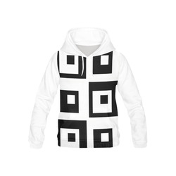 Black & White Cubes All Over Print Hoodie for Kid (USA Size) (Model H13)