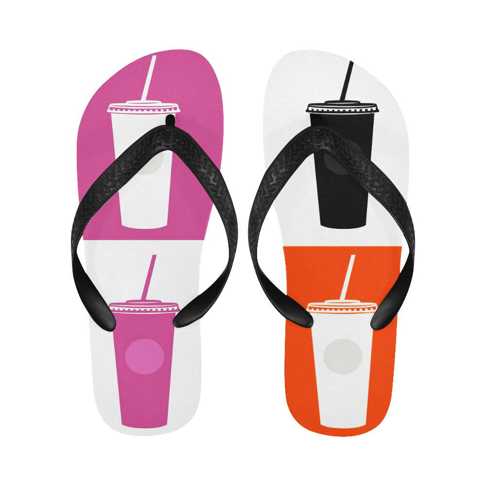 Designers summer DRINK SHOES Flip Flops for Men/Women (Model 040)