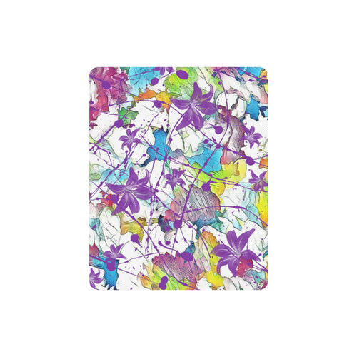 Lilac Lillis Abtract Splash Rectangle Mousepad