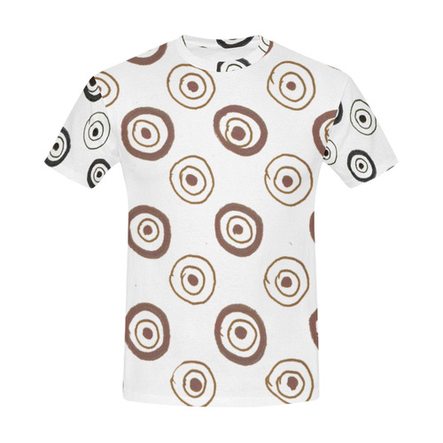 Designers t-shirt with Circles. DESIGN SHOP All Over Print T-Shirt for Men (USA Size) (Model T40)