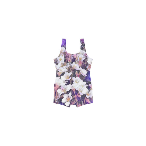 Floral ArtStudio 34 A by JamColors Classic One Piece Swimwear (Model S03)