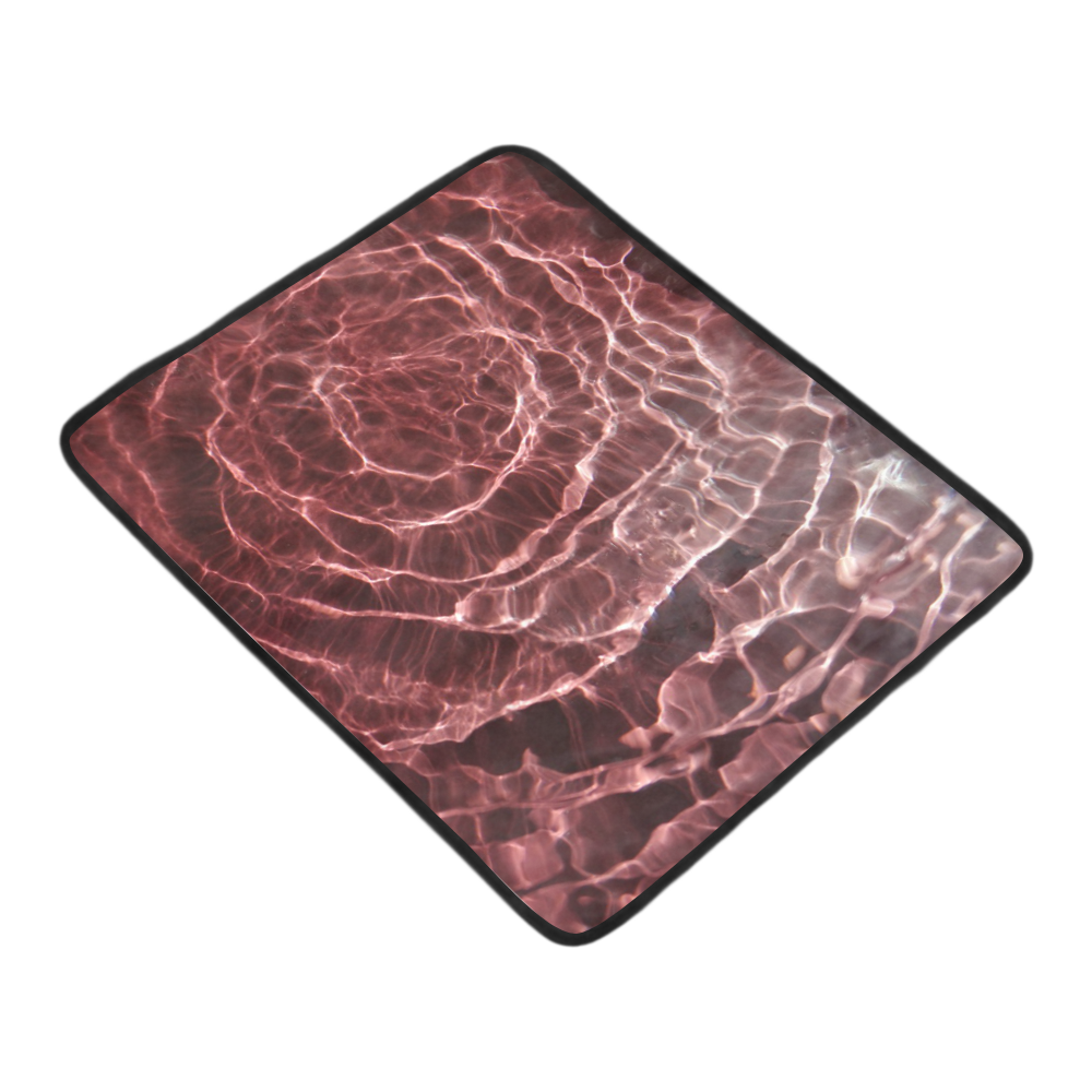 Dark Pink Ray of Light Beach Mat 78"x 60"