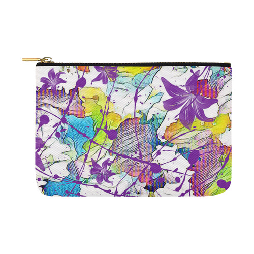 Lilac Lillis Abtract Splash Carry-All Pouch 12.5''x8.5''
