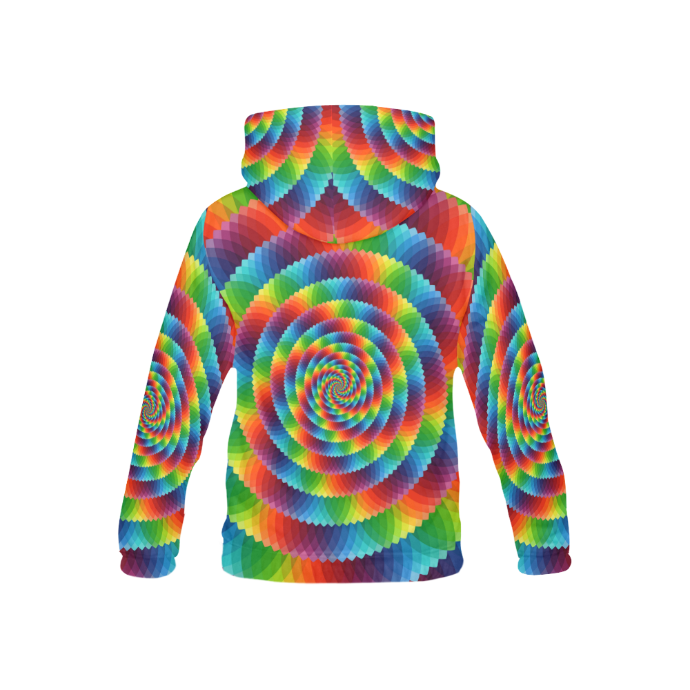psychedelic spirals All Over Print Hoodie for Kid (USA Size) (Model H13)