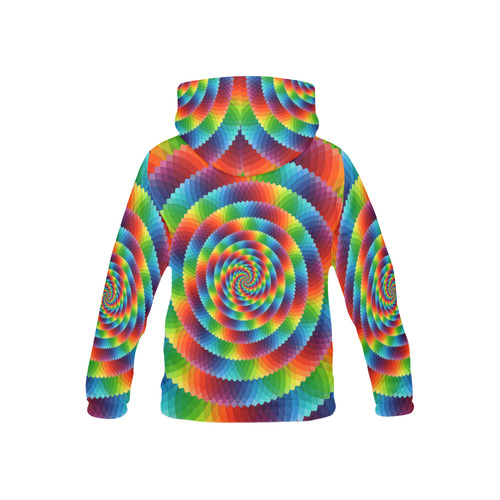 psychedelic spirals All Over Print Hoodie for Kid (USA Size) (Model H13)