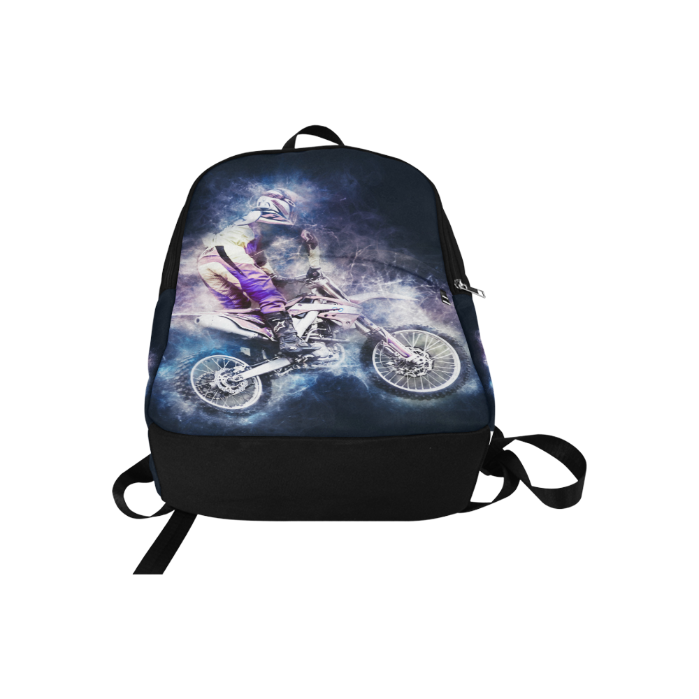 Motocross Motorcycle Motorbike Fabric Backpack for Adult (Model 1659)