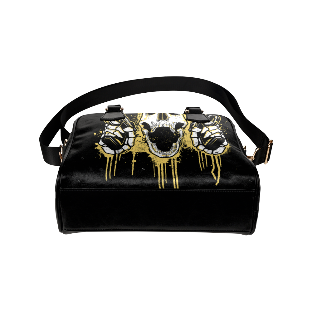 357216skull-pic Shoulder Handbag (Model 1634)