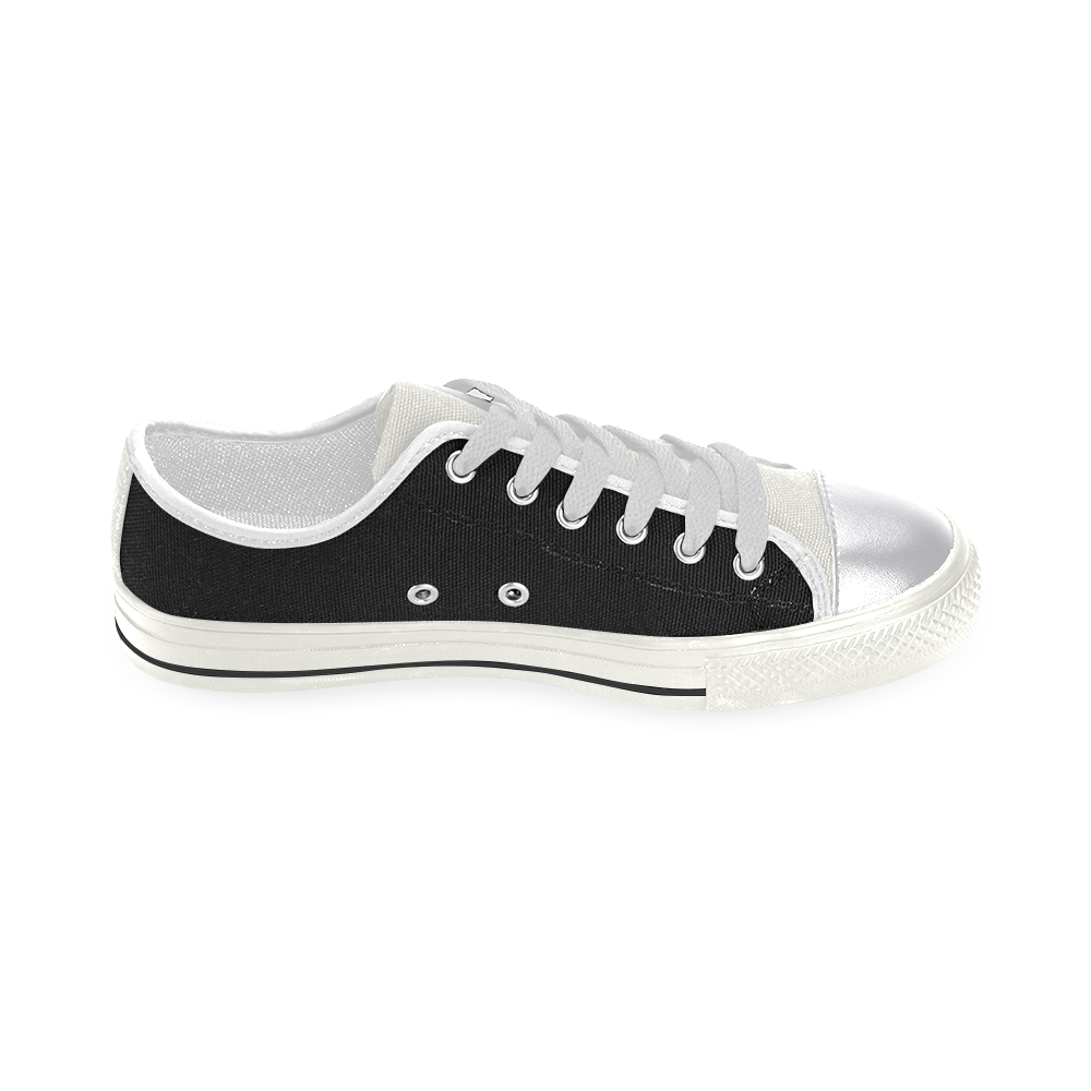Spring canvas shoes : blue and white Women's Classic Canvas Shoes (Model 018)