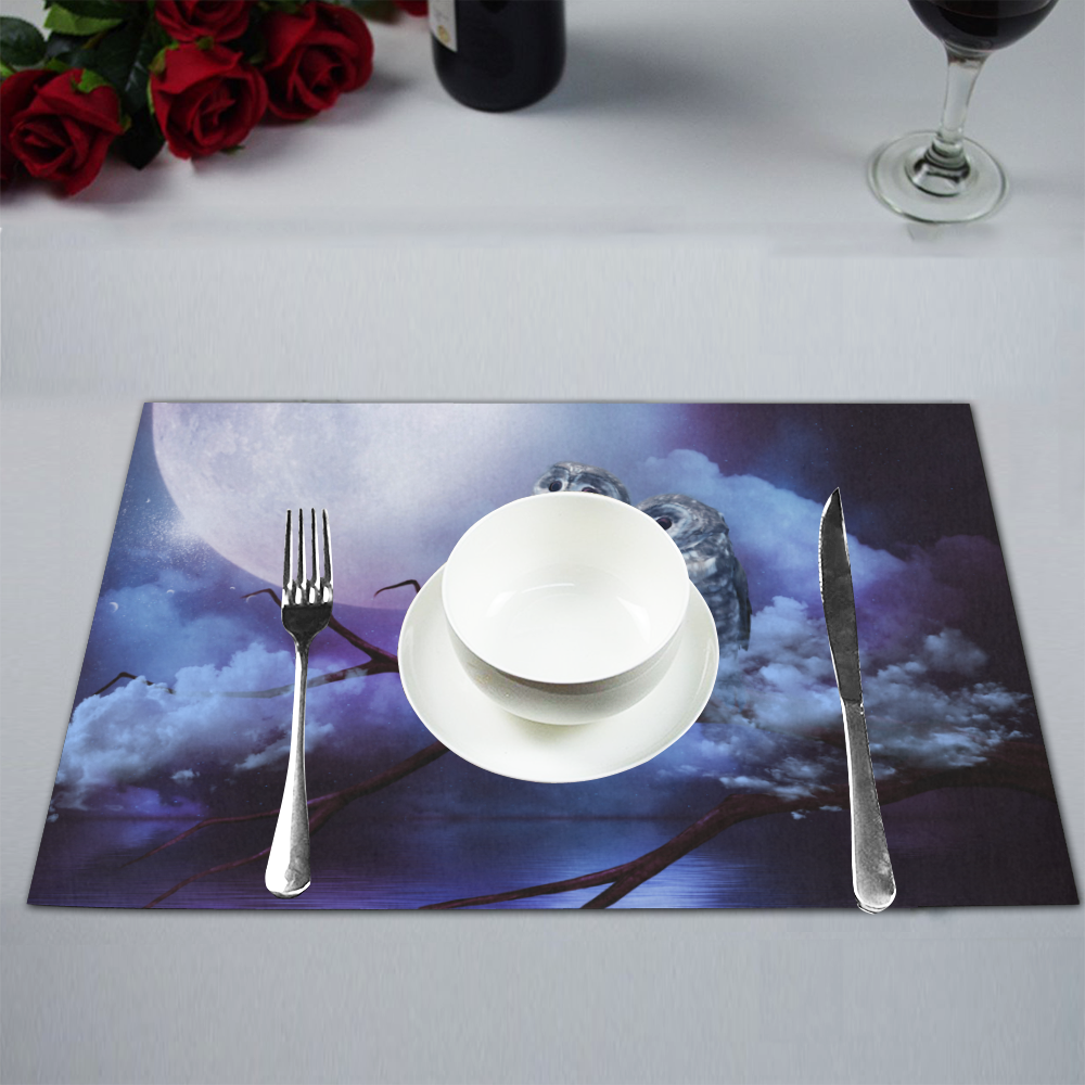 Cute couple owls Placemat 12’’ x 18’’ (Set of 6)