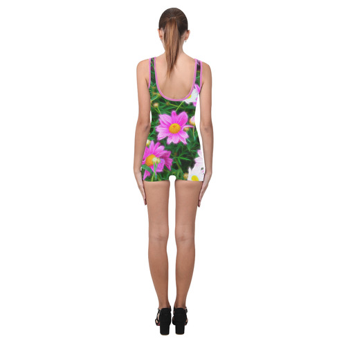 Floral ArtStudio 35 A by JamColors Classic One Piece Swimwear (Model S03)