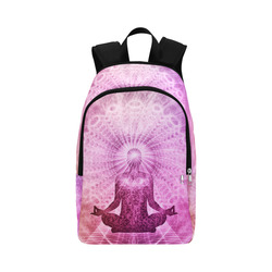 Holy Yoga Lotus Meditation Fabric Backpack for Adult (Model 1659)