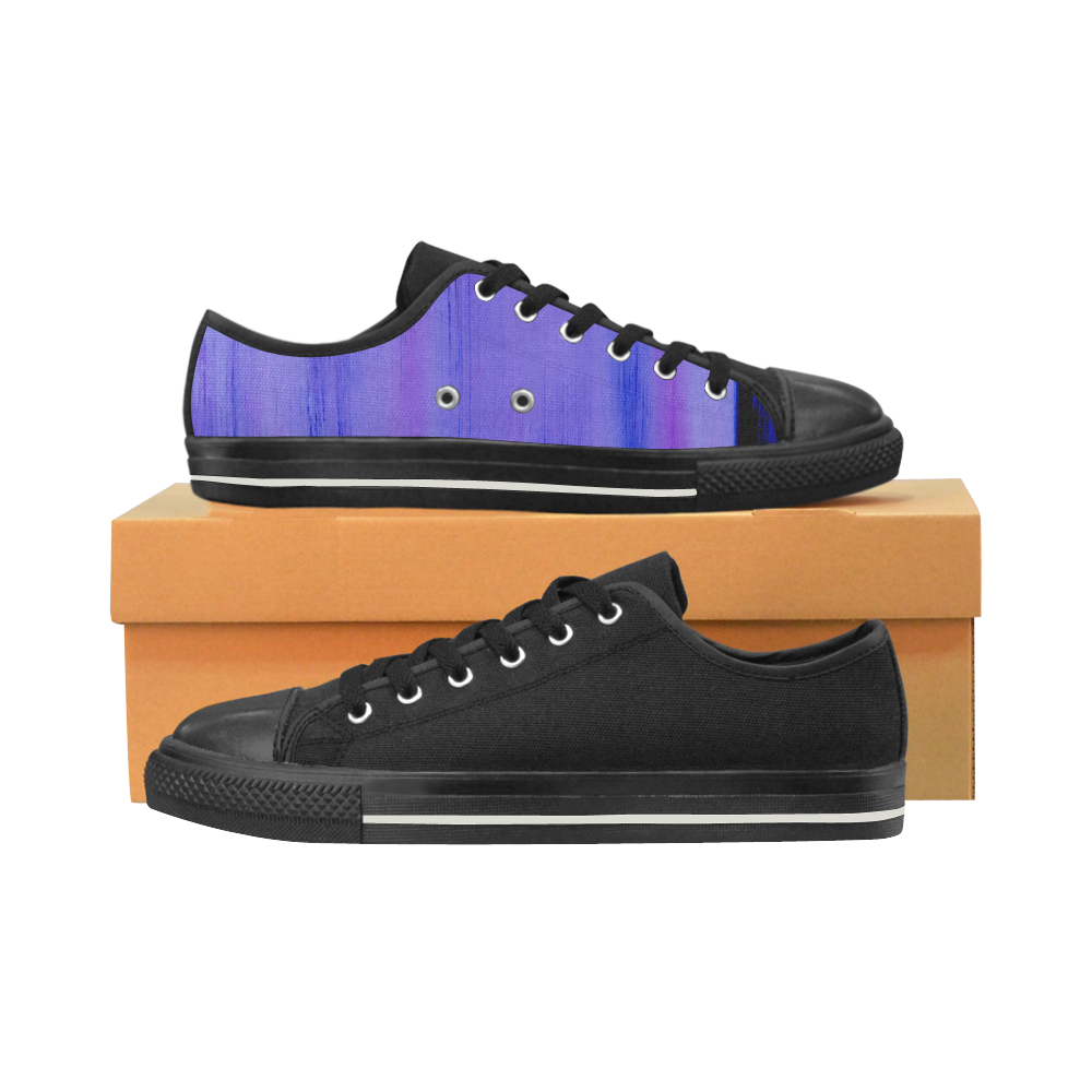 GIRLS Designes shoes : Purple, Black edition. Inspired with 50s Women's Classic Canvas Shoes (Model 018)