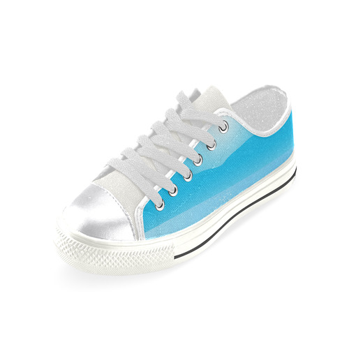 Spring canvas shoes : mare blue Art edition Women's Classic Canvas Shoes (Model 018)