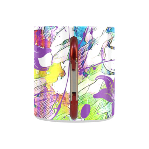 Lilac Lillis Abtract Splash Classic Insulated Mug(10.3OZ)