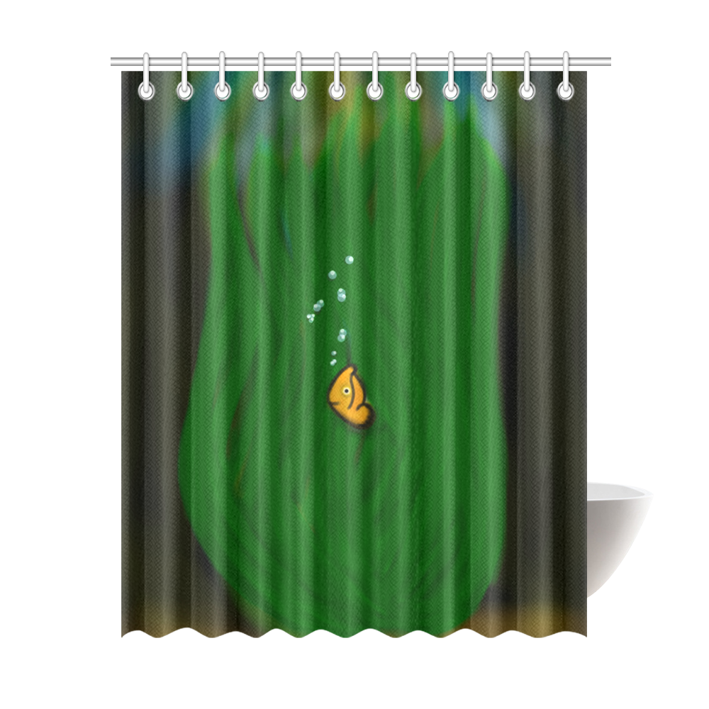 Nervous Clownfish Shower Curtain 69"x84"