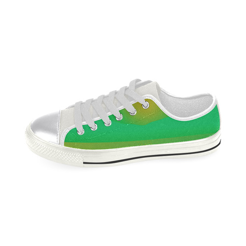 SPRING CANVAS Shoes : Tanzania wild Green! Women's Classic Canvas Shoes (Model 018)