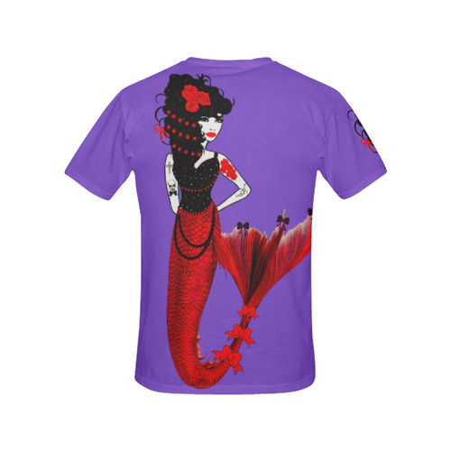 Monique Queen of the mermaids All Over Print T-Shirt for Women (USA Size) (Model T40)