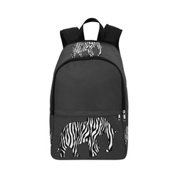 ZEBRAPHANT Elephant with Zebra Stripes black white Fabric Backpack for Adult (Model 1659)