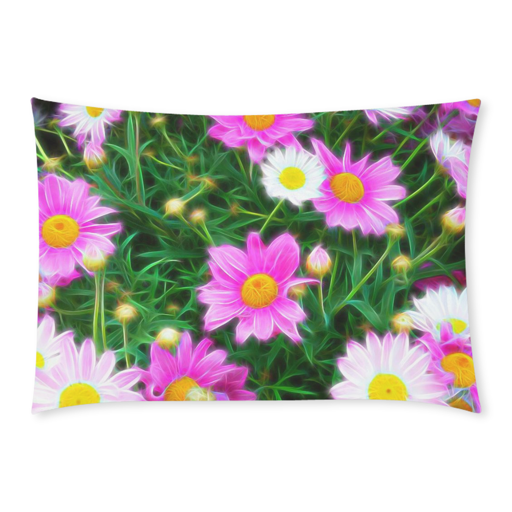 Floral ArtStudio 35 A by JamColors Custom Rectangle Pillow Case 20x30 (One Side)