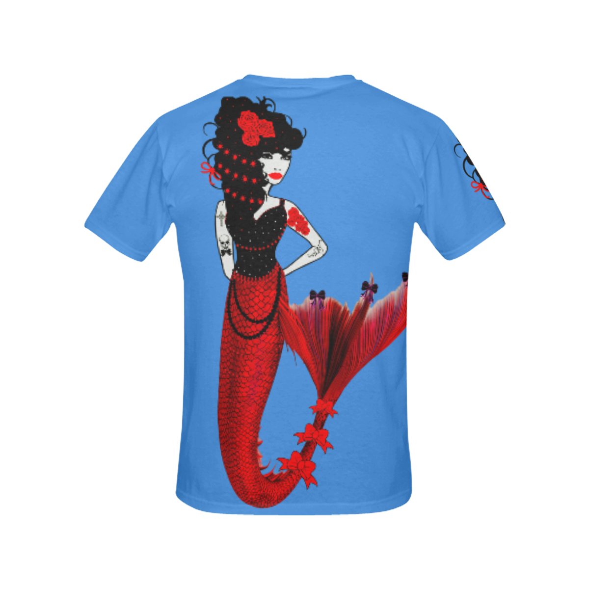 Monique Queen of the mermaids All Over Print T-Shirt for Women (USA Size) (Model T40)