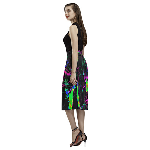 abstract Neon Fun 12 by JamColors Aoede Crepe Skirt (Model D16)