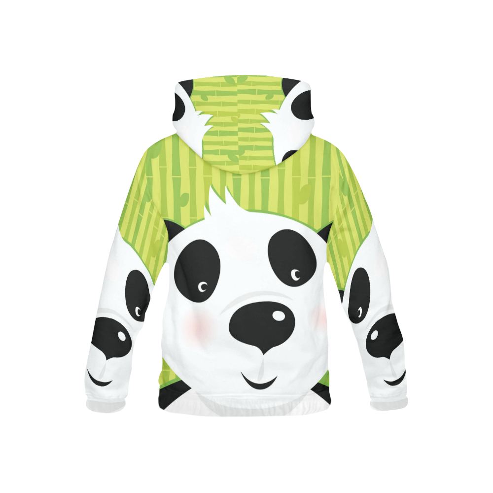 Kids artistic hoodie : Panda All Over Print Hoodie for Kid (USA Size) (Model H13)