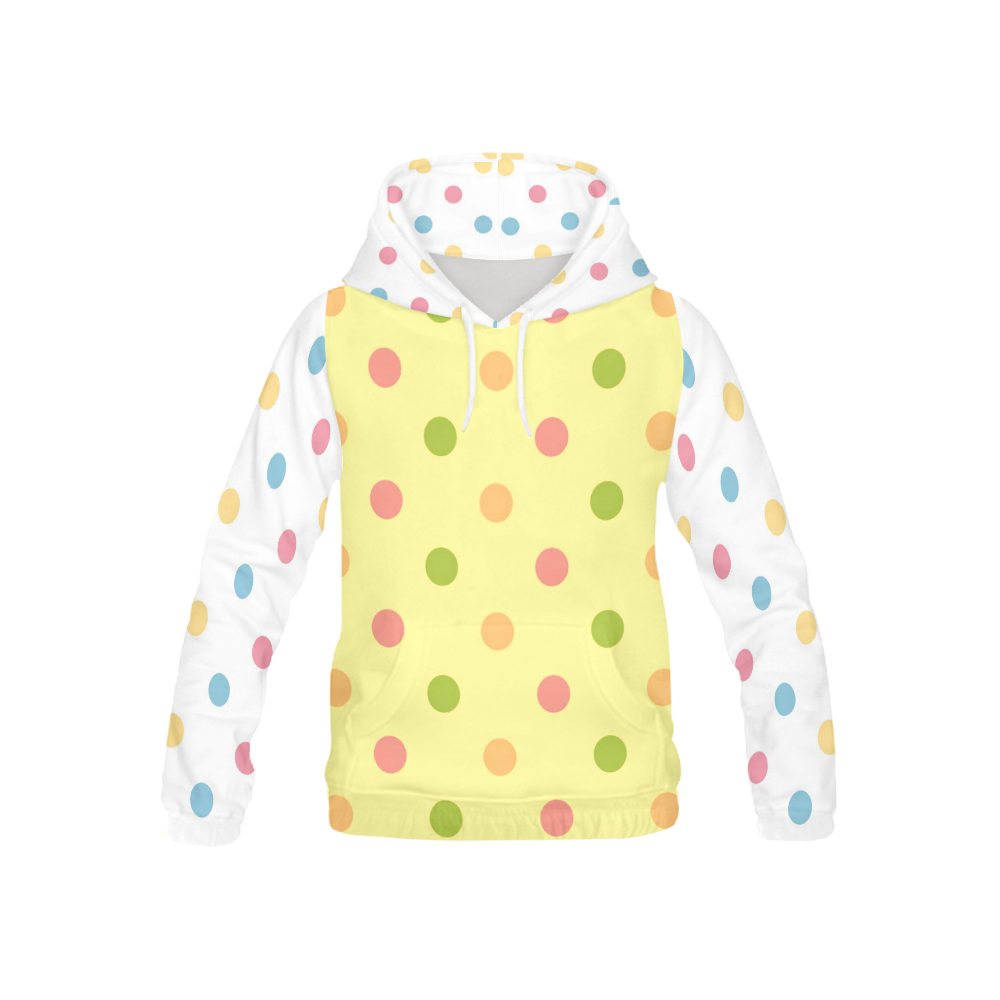 Designers hoodie with Dots All Over Print Hoodie for Kid (USA Size) (Model H13)