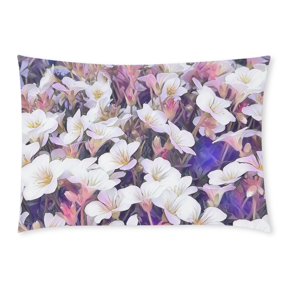 Floral ArtStudio 34 A by JamColors Custom Rectangle Pillow Case 20x30 (One Side)