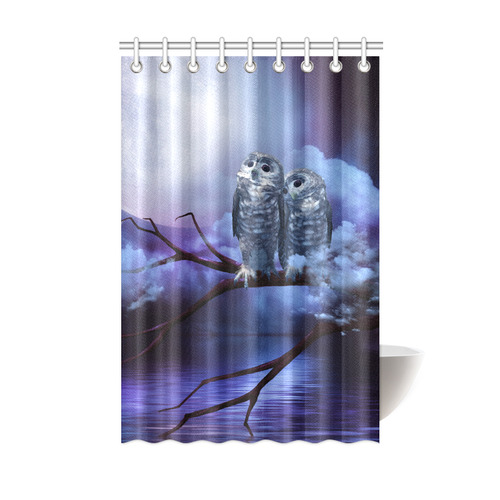 Cute couple owls Shower Curtain 48"x72"