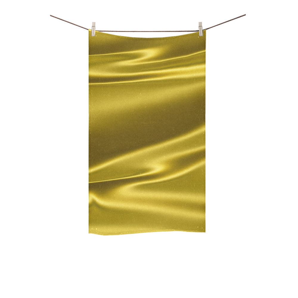 Gold satin 3D texture Custom Towel 16"x28"