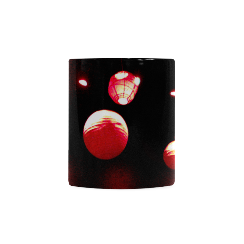 Crimson Orbs White Mug(11OZ)