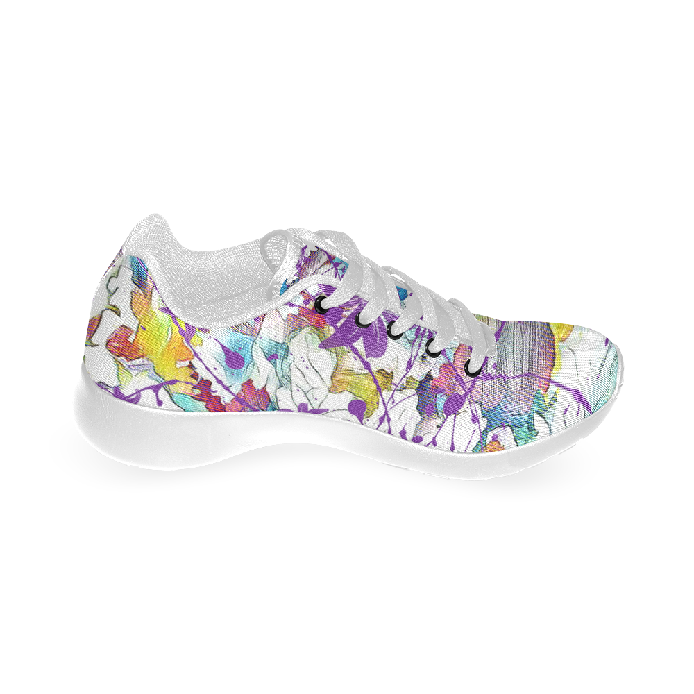 Lilac Lillis Abtract Splash Women’s Running Shoes (Model 020)