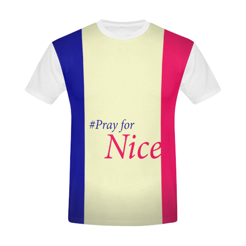 Designers t-shirt : Pray for Nice. Original edition All Over Print T-Shirt for Men (USA Size) (Model T40)