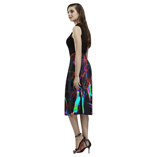 abstract Neon Fun 13 by JamColors Aoede Crepe Skirt (Model D16)
