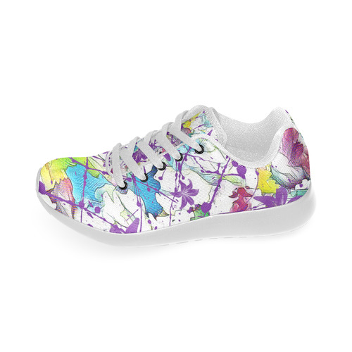 Lilac Lillis Abtract Splash Women’s Running Shoes (Model 020)