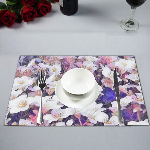 Floral ArtStudio 34 A by JamColors Placemat 12’’ x 18’’ (Set of 4)