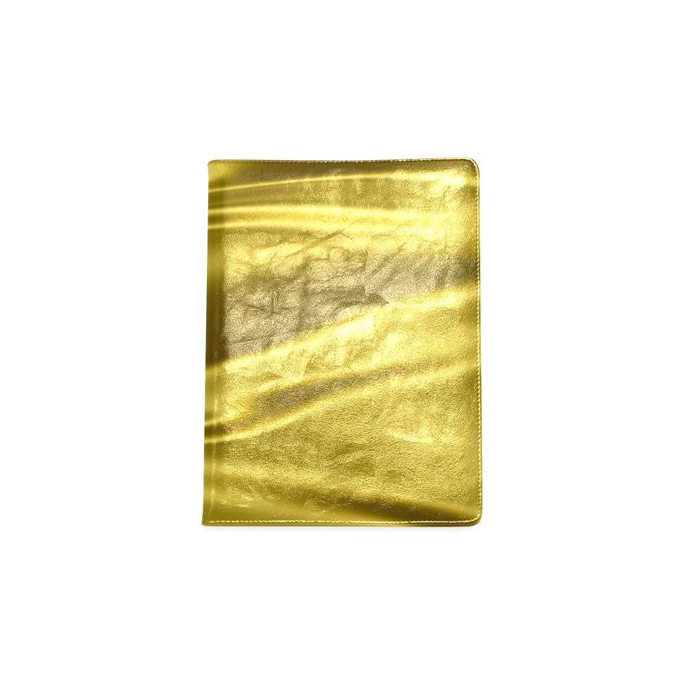 Gold satin 3D texture Custom NoteBook B5
