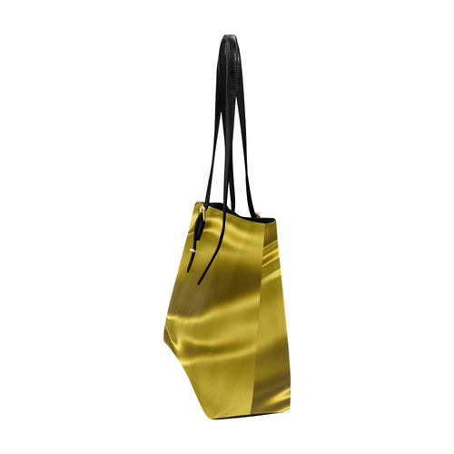 Gold satin 3D texture Euramerican Tote Bag/Large (Model 1656)